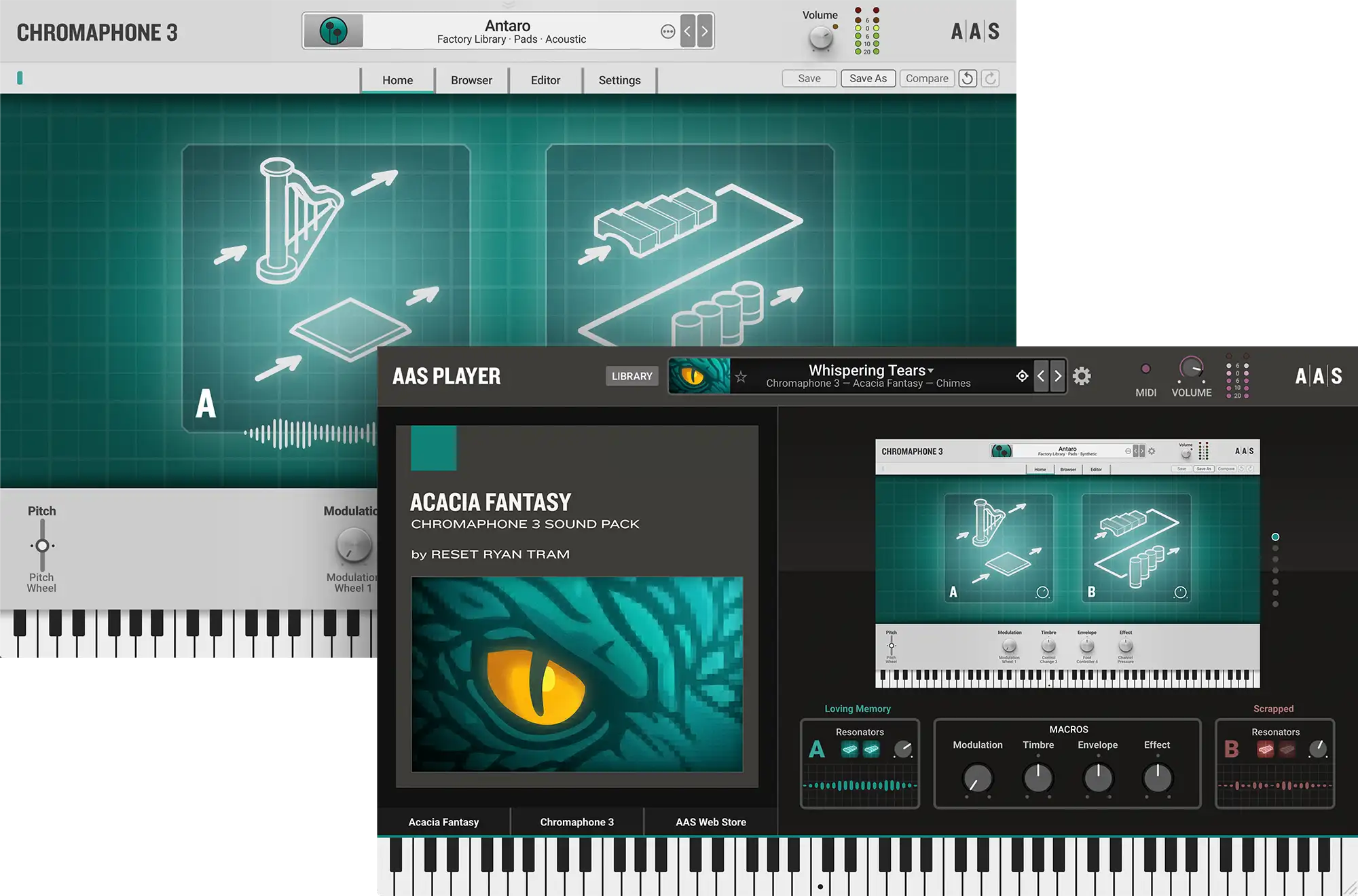 Acacia Fantasy instruments