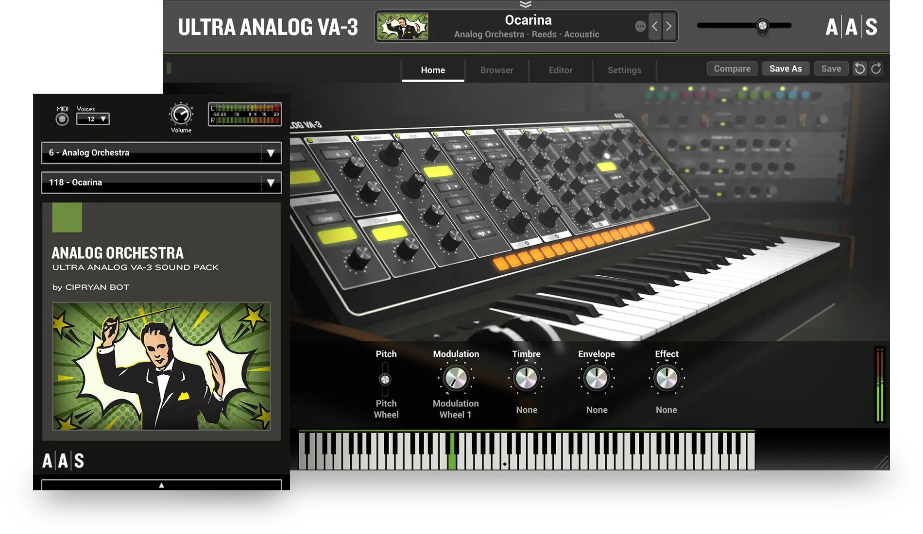 Analog Orchestra instruments