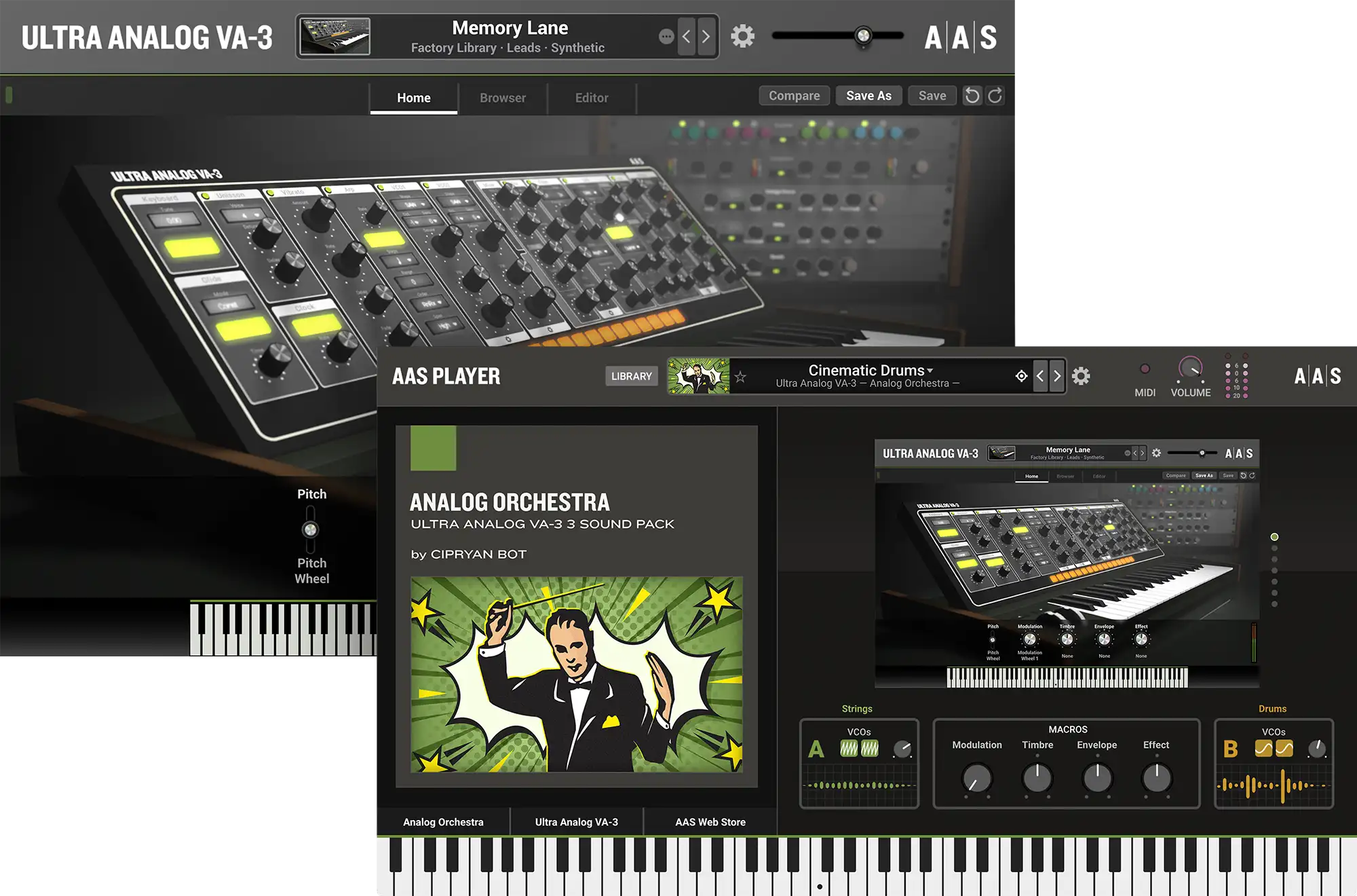 Analog Orchestra instruments