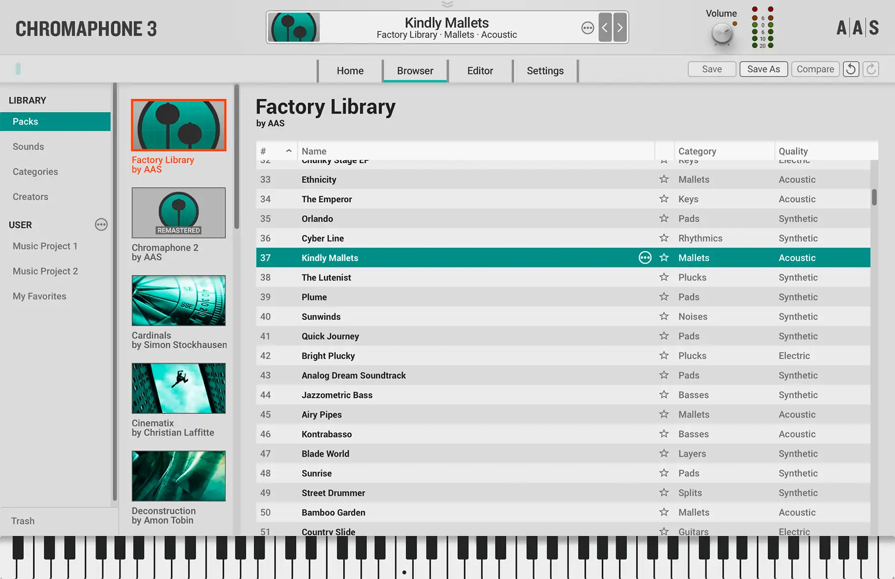 Chromaphone 3 new browser