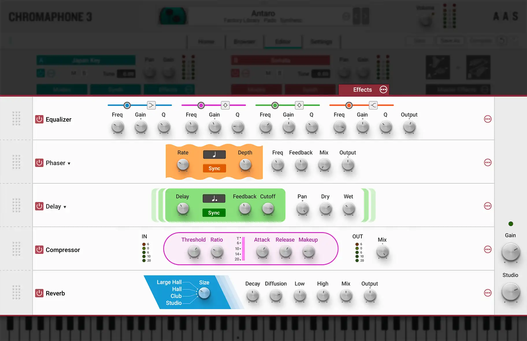 Chromaphone 3 multi-effect galore