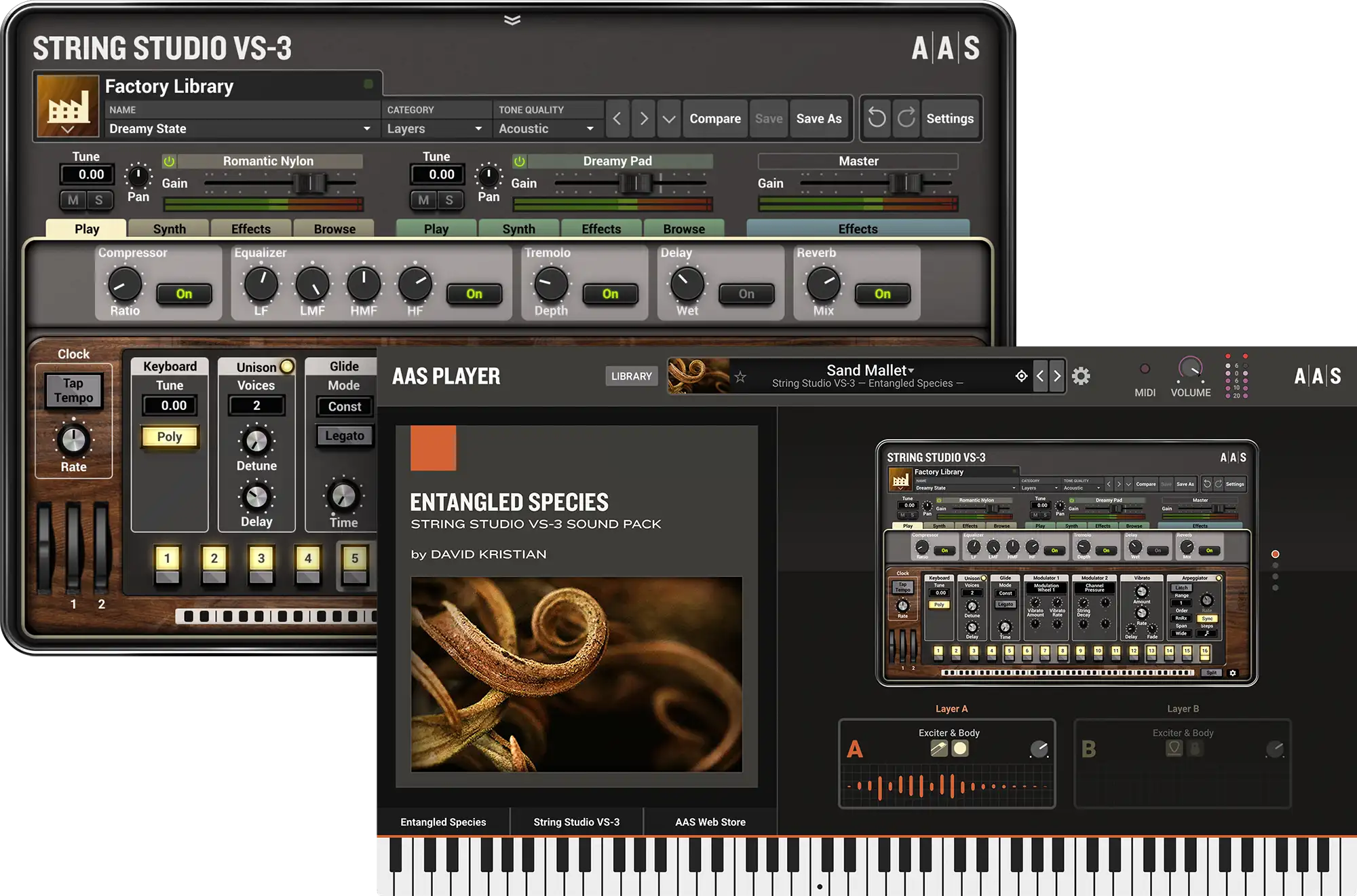 Entangled Species instruments
