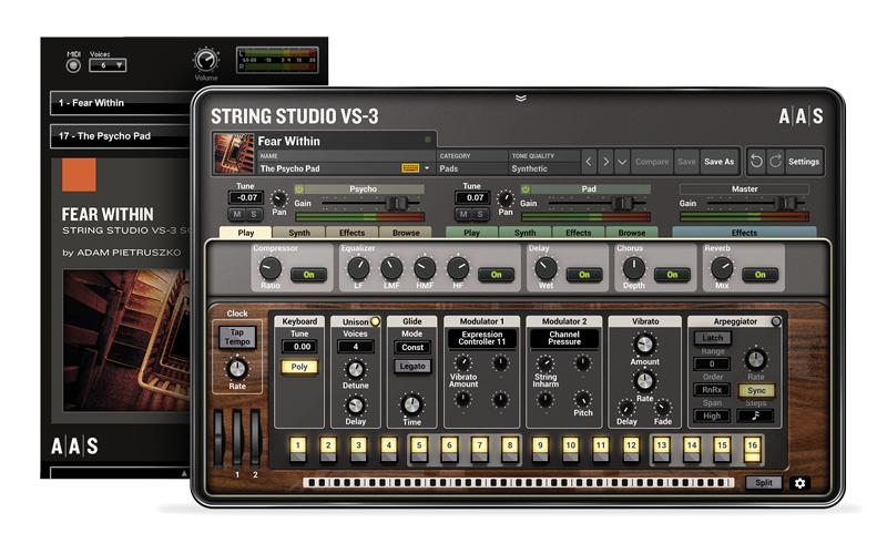 Fear Within works in both AAS Player and String Studio VS-3.