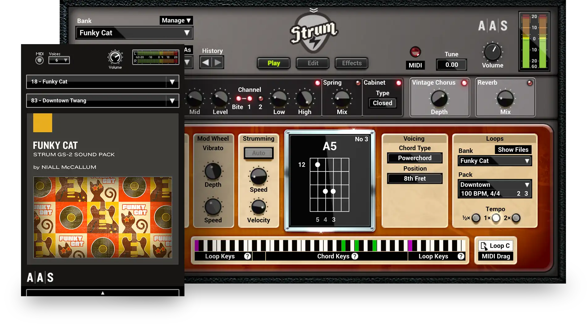 Funky Cat instruments