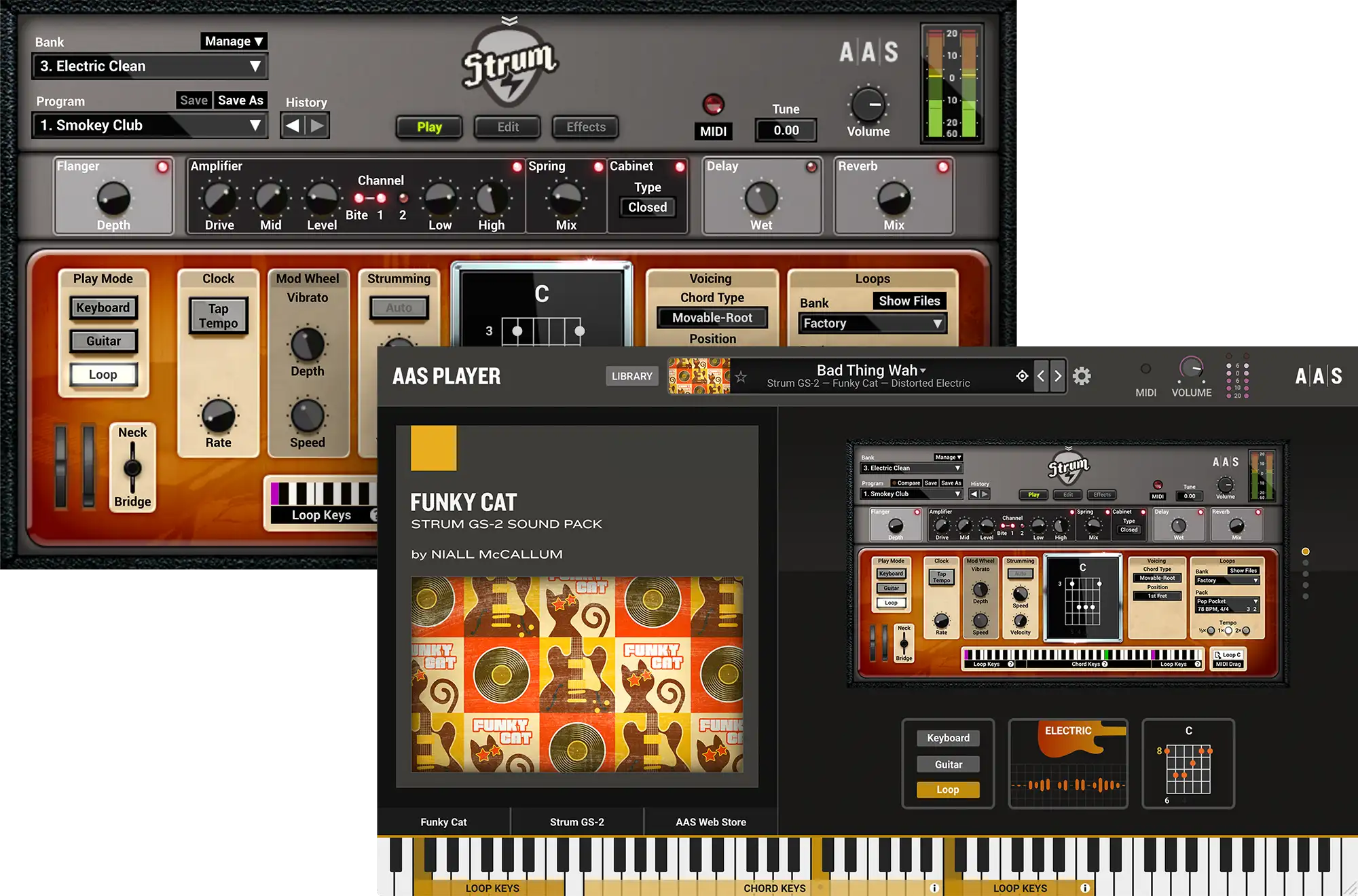 Funky Cat instruments