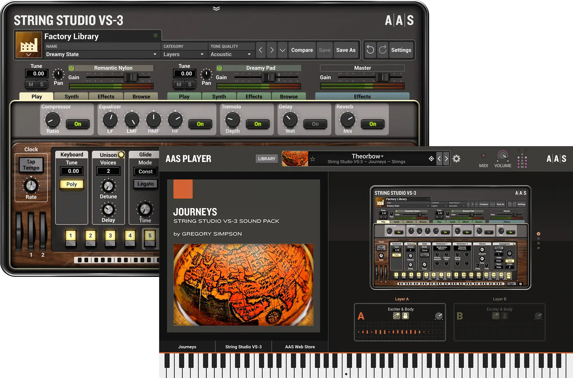 AAS Journeys—Gregory Simpson sound pack for String Studio VS-3