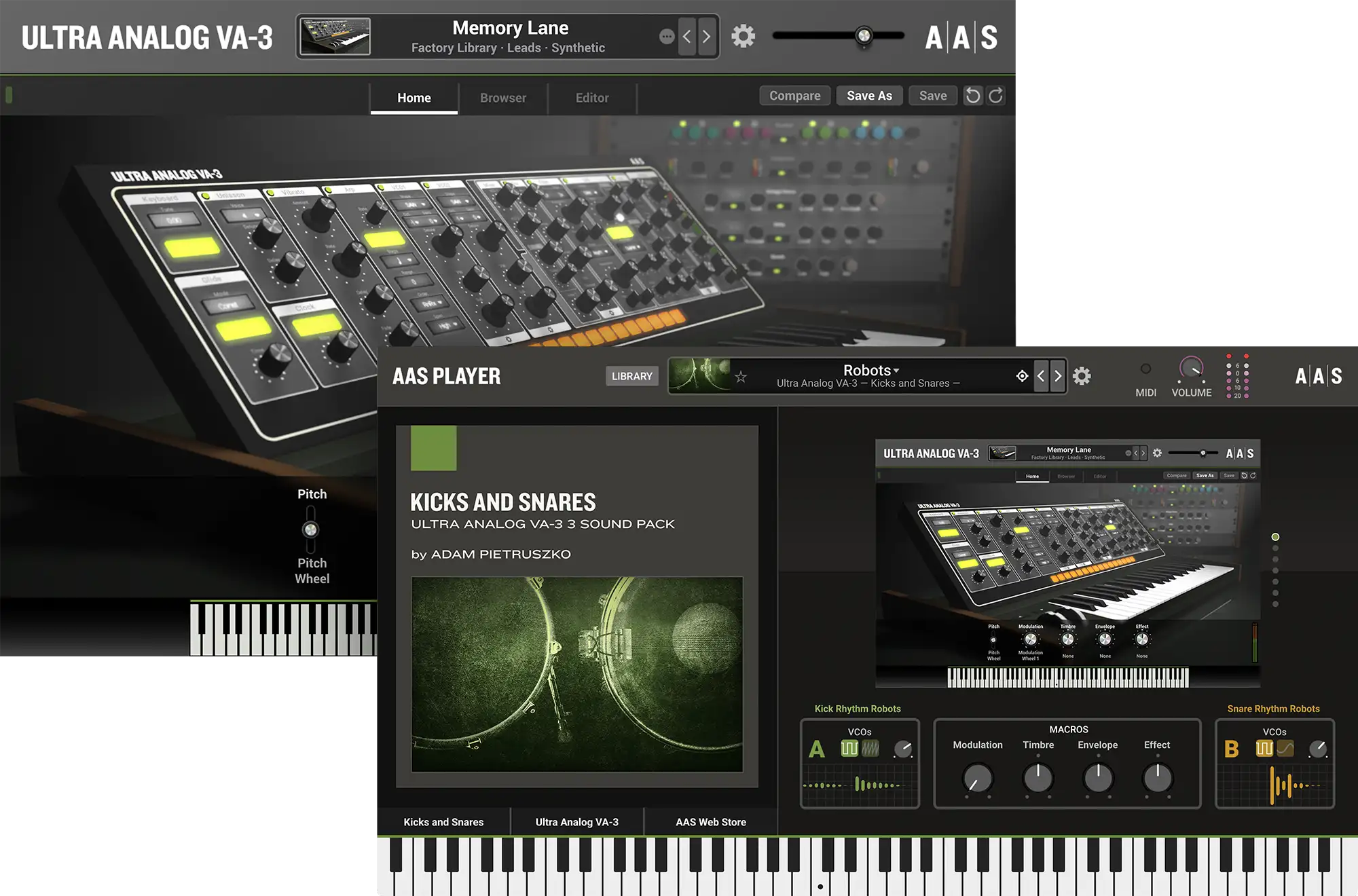 Kicks and Snares instruments
