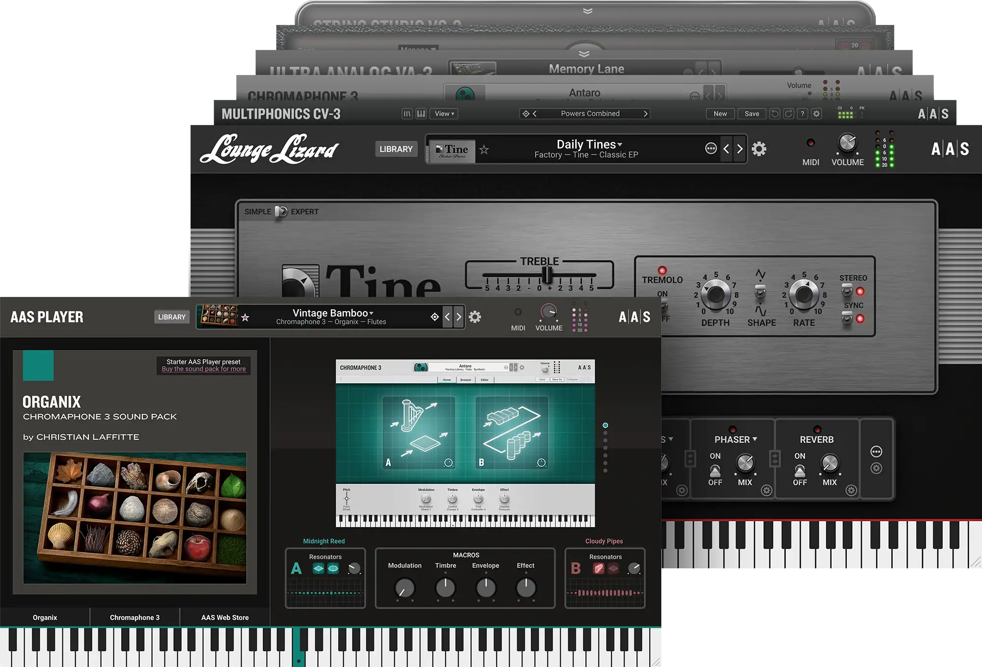 Libraries bundled instruments