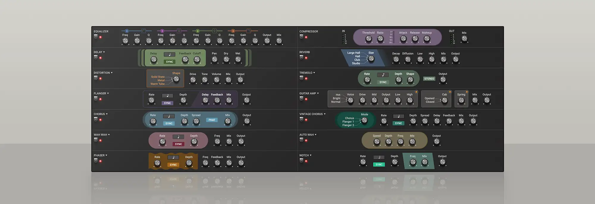 Lounge Lizard EP‑5 built-in effects