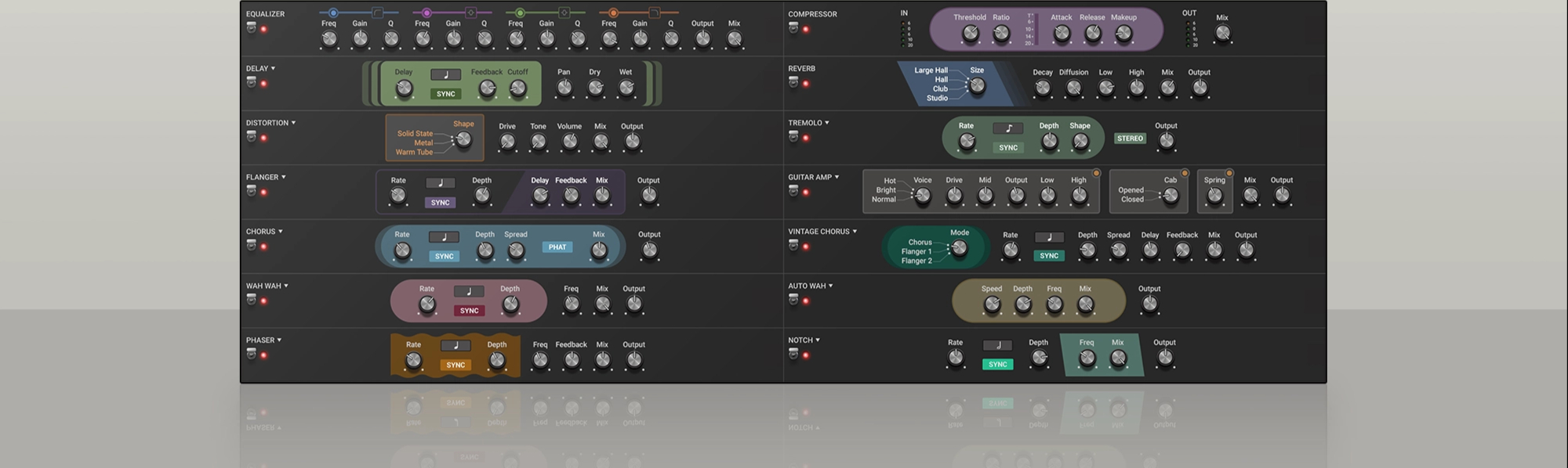 Lounge Lizard EP‑5 built-in effects