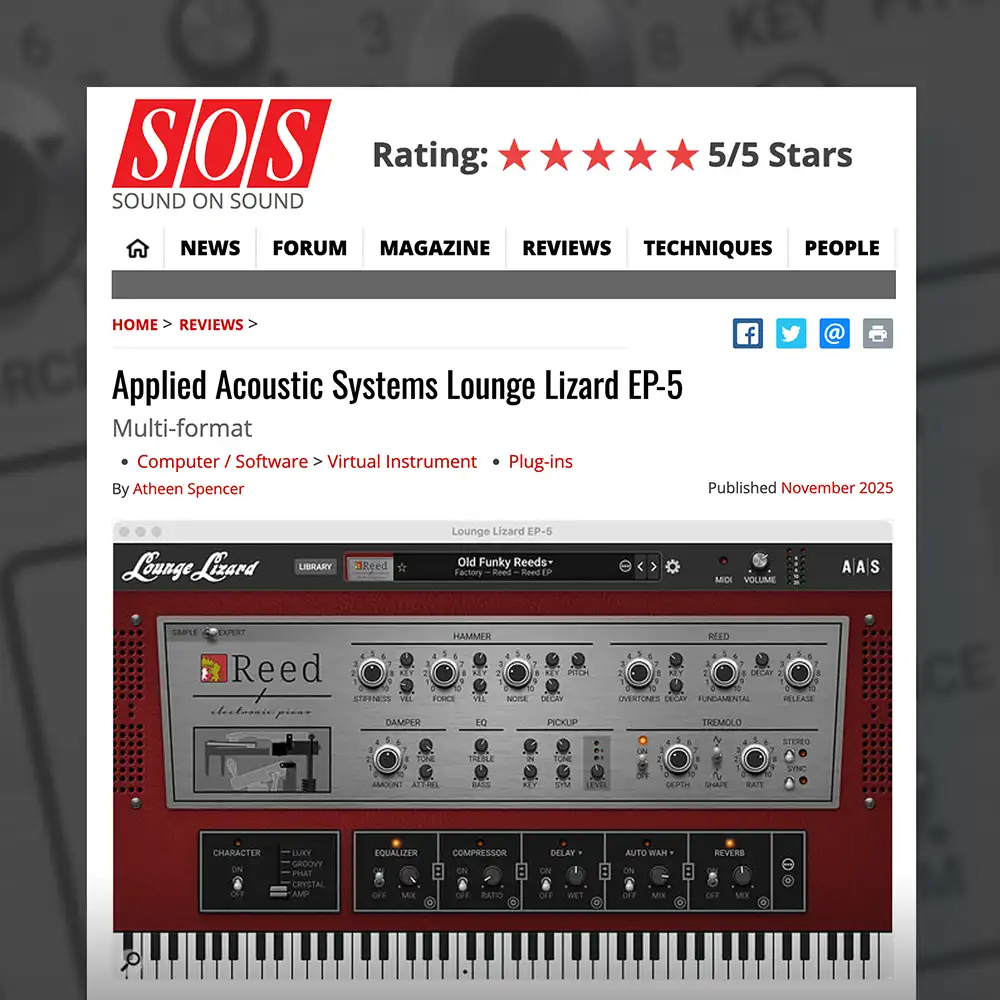 Lounge Lizard EP‑5 praise