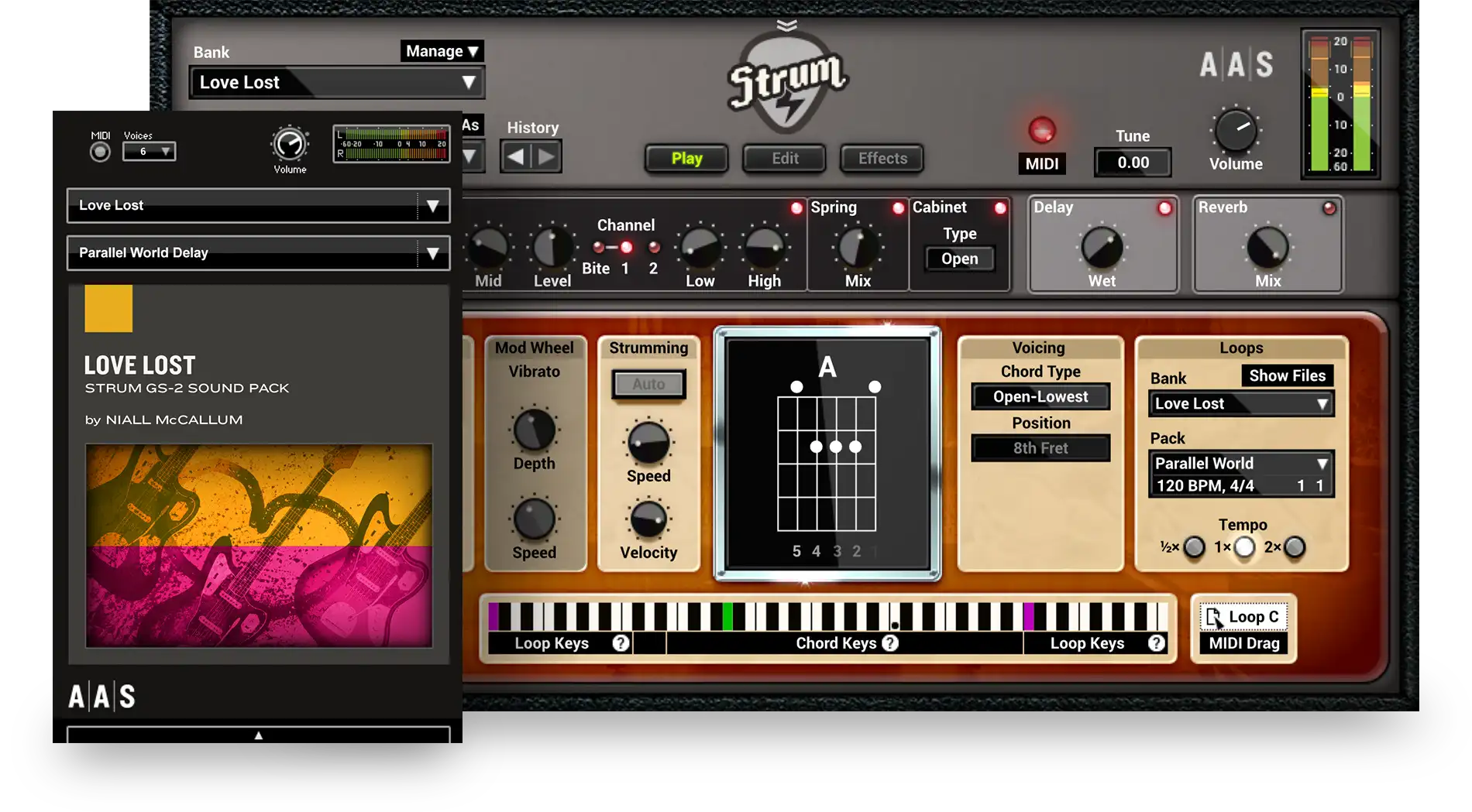 Love Lost instruments