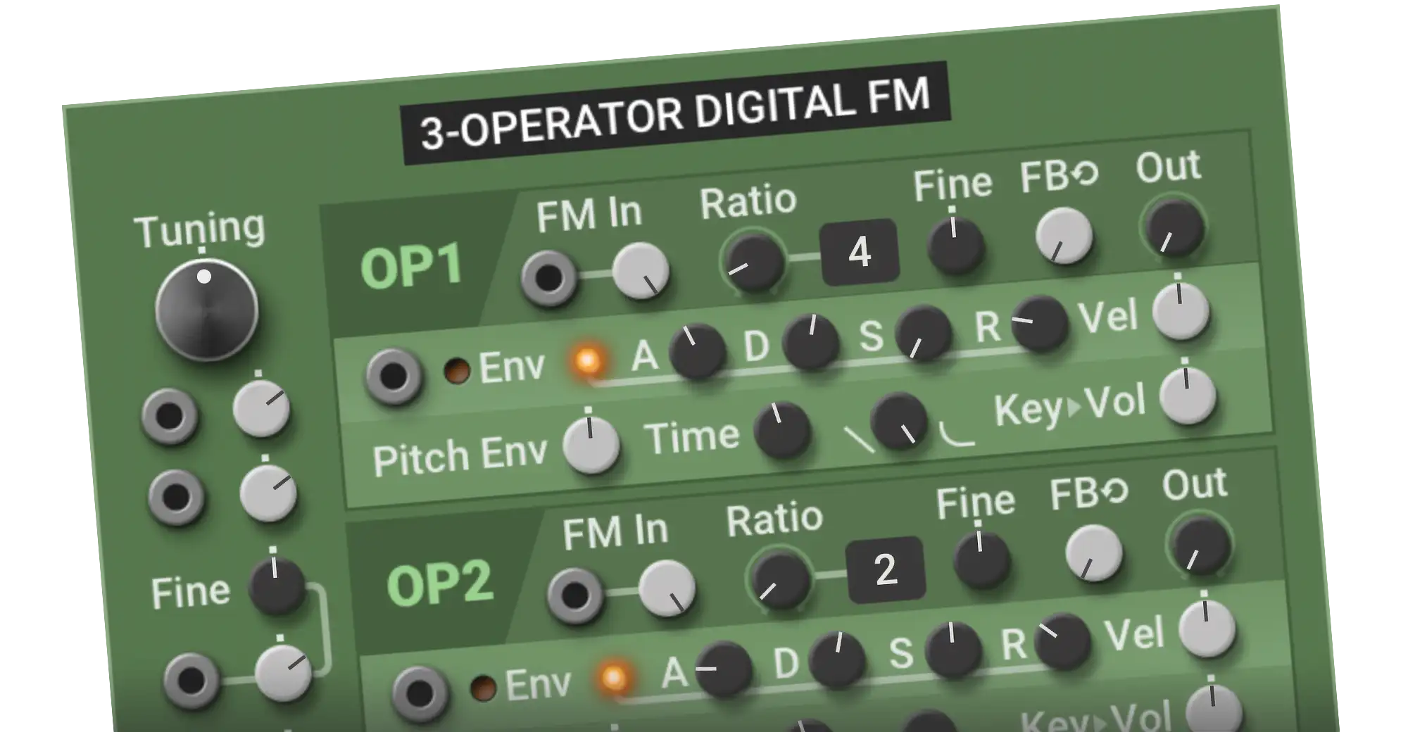 Multiphonics CV‑3 FM synthesis