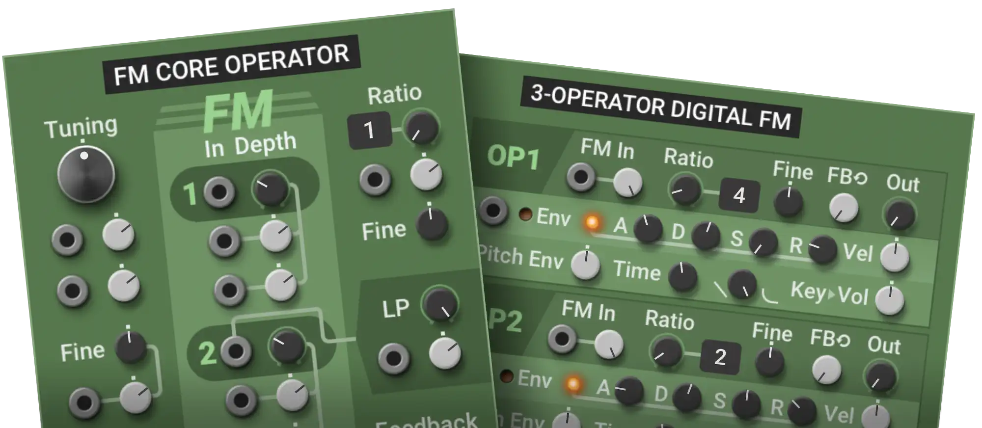 Multiphonics CV‑3 FM synthesis