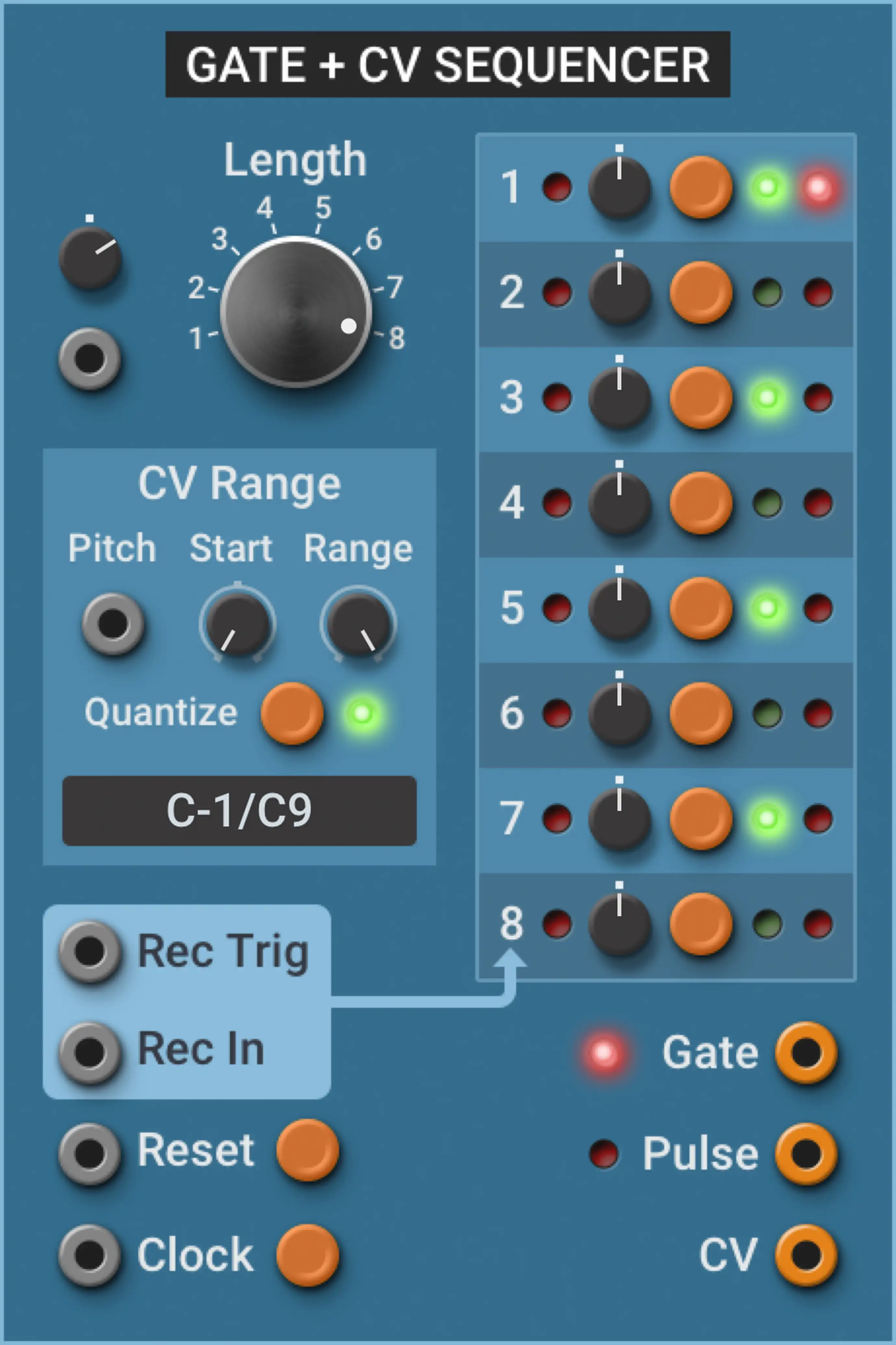 Multiphonics CV‑3—Modules Gate CV Sequencer