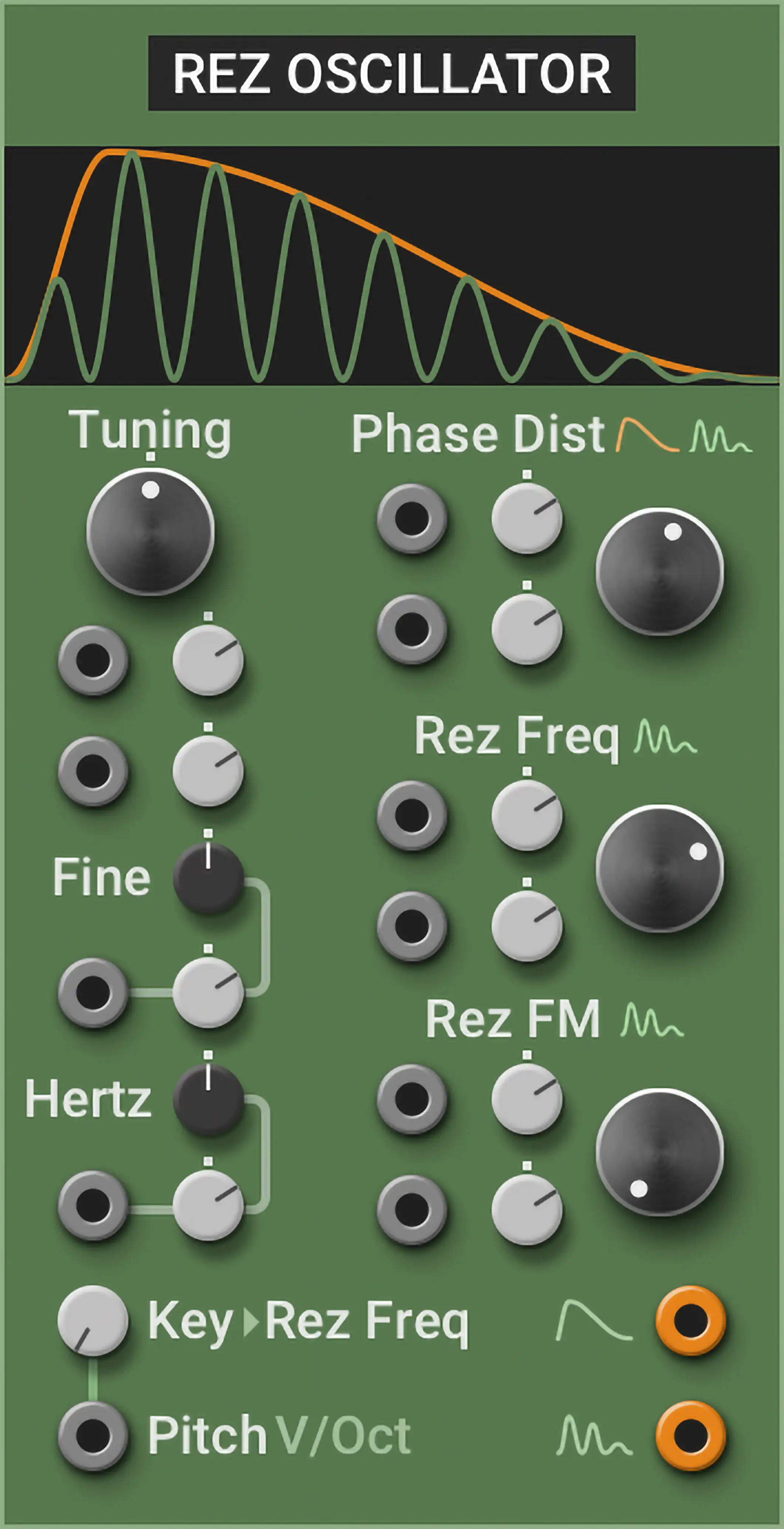 Multiphonics CV‑3—Modules Rez Oscillator
