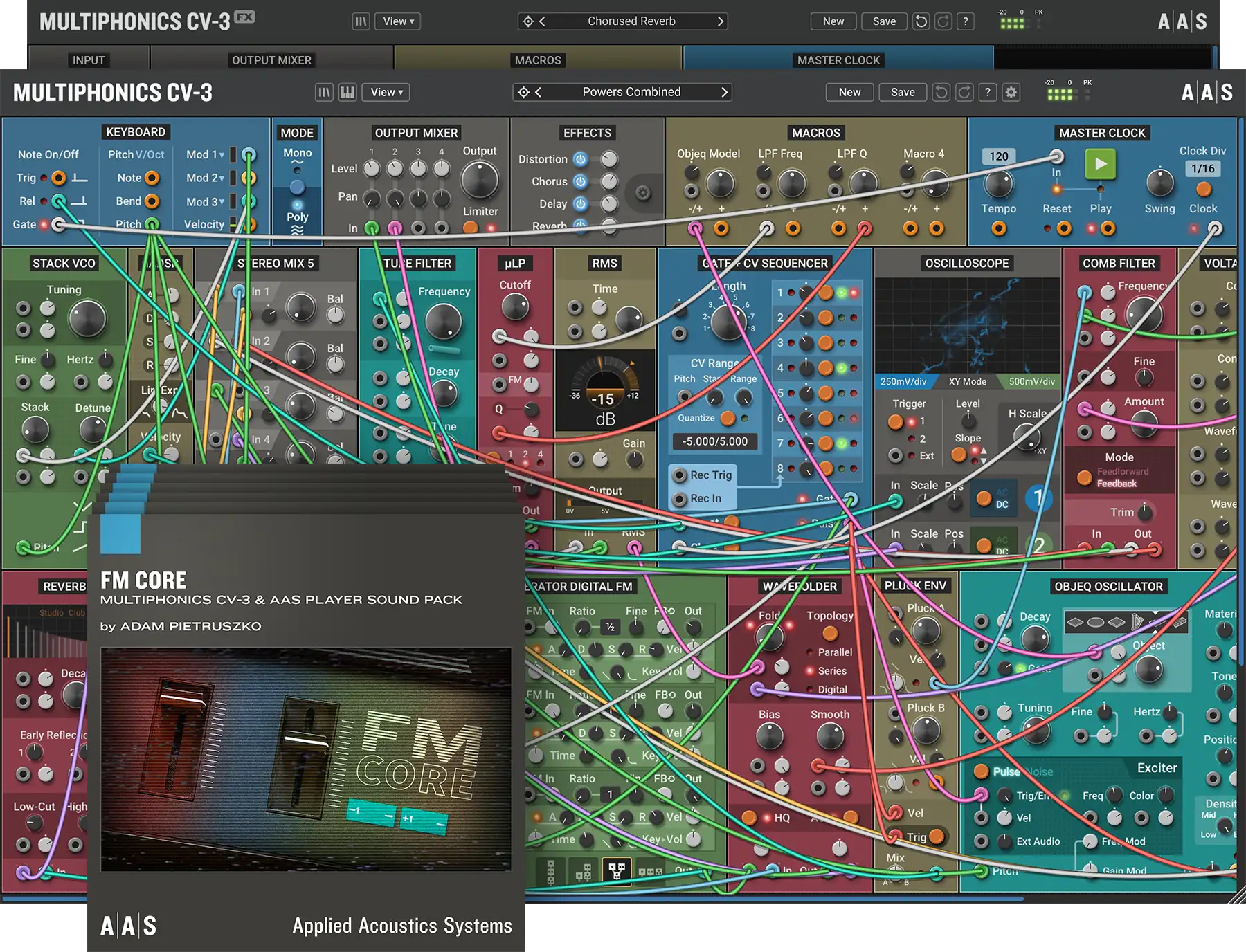 Multiphonics CV‑3 synth offer +packs