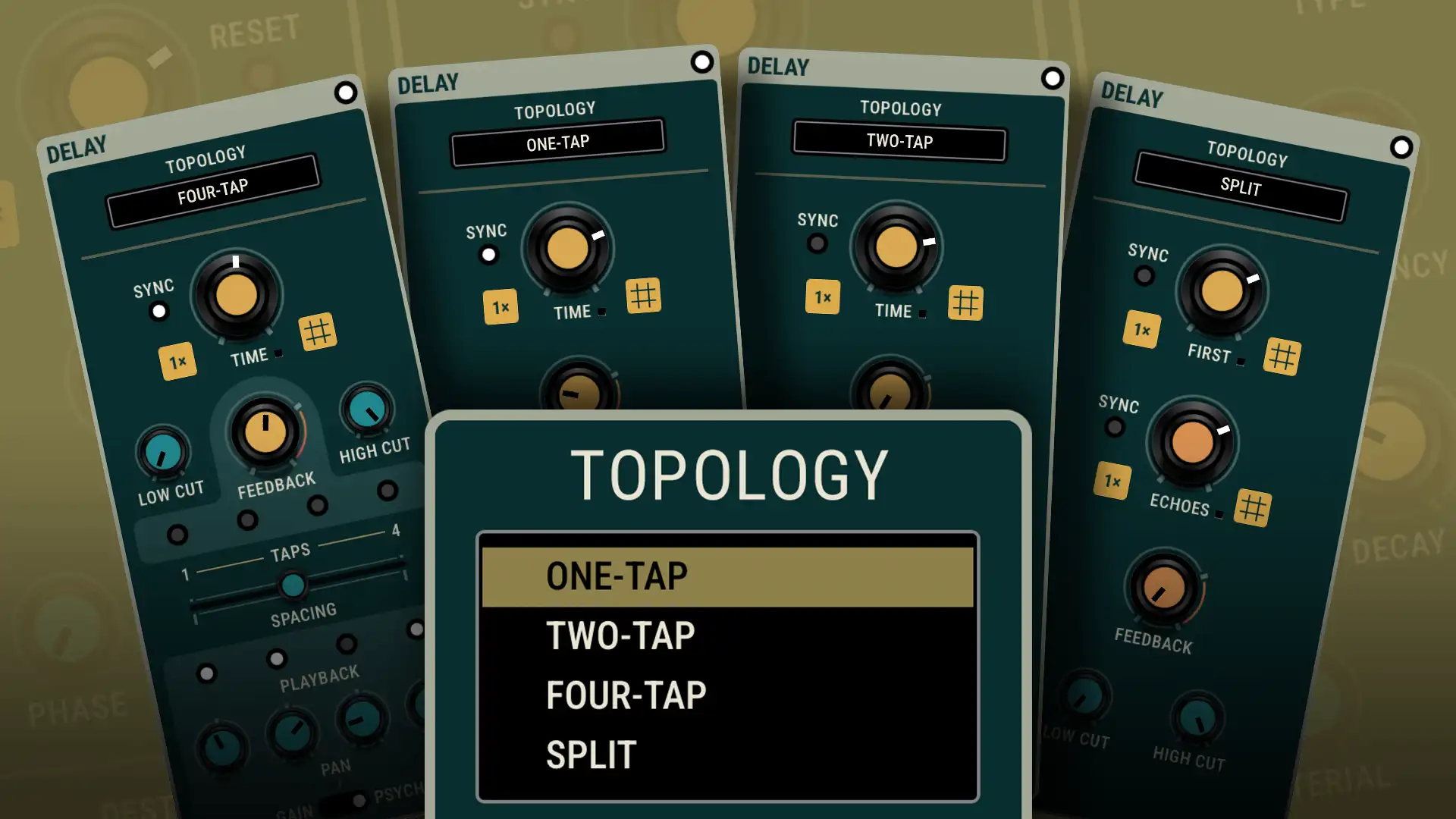 Objeq Delay 2 four delay topologies