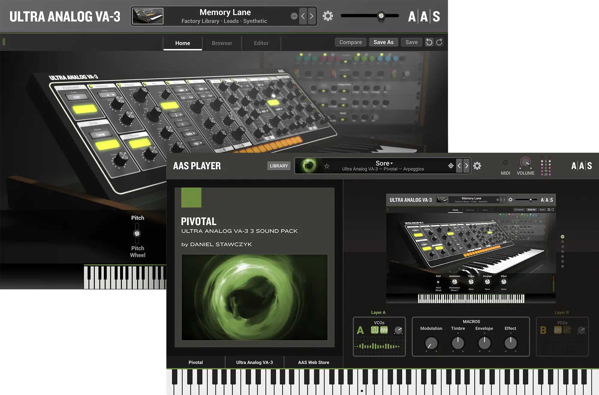 Pivotal instruments