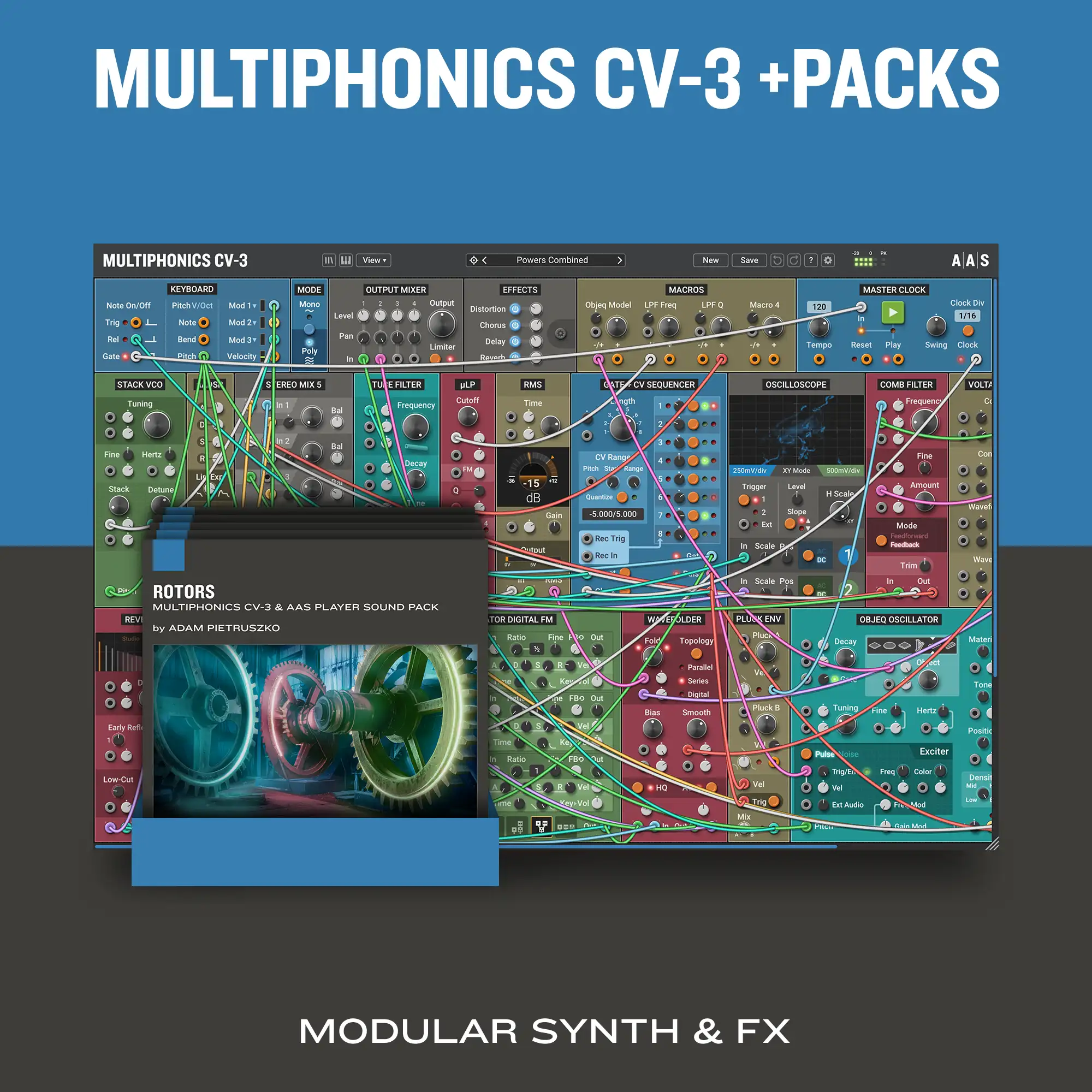 Multiphonics CV‑3 +packs artwork