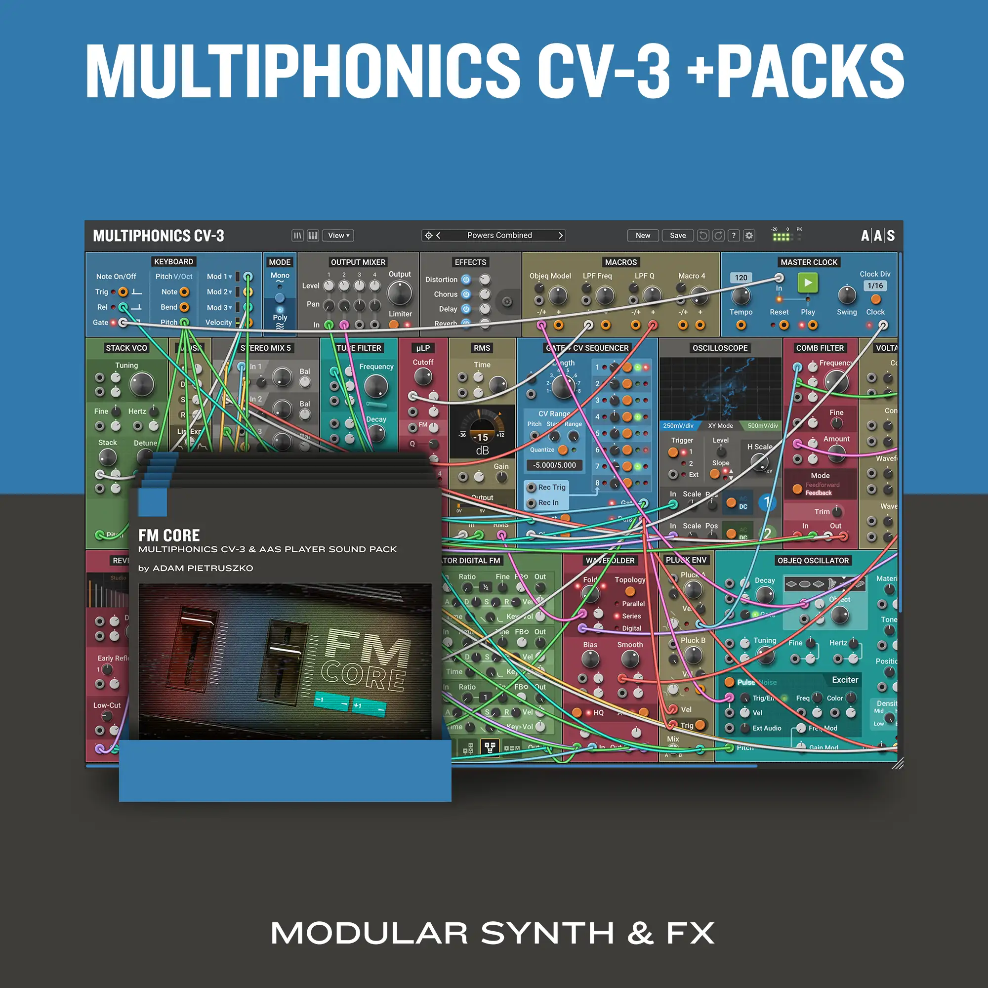 Multiphonics CV‑3 +packs artwork