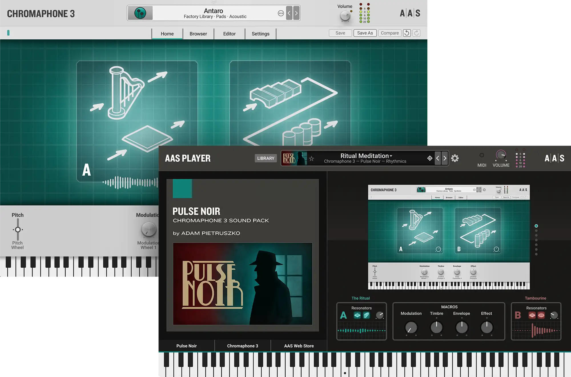 Pulse Noir instruments