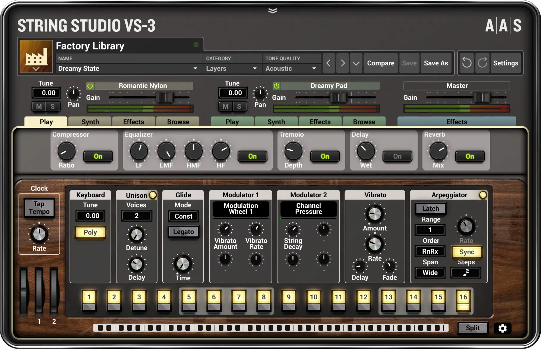 Sound engine—String Studio VS-3