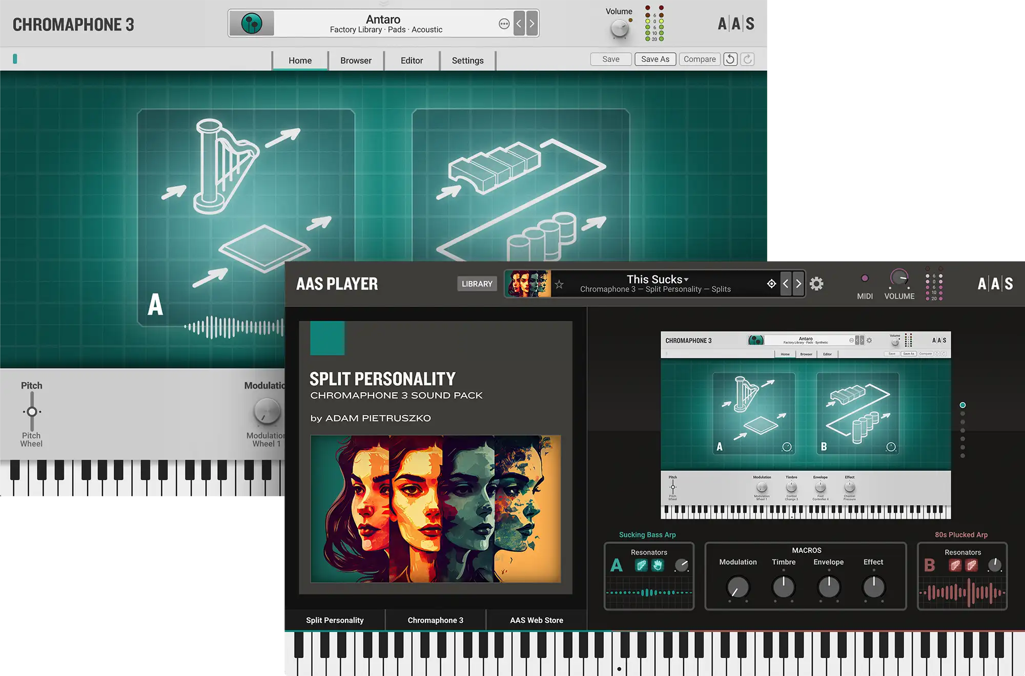 Split Personality instruments