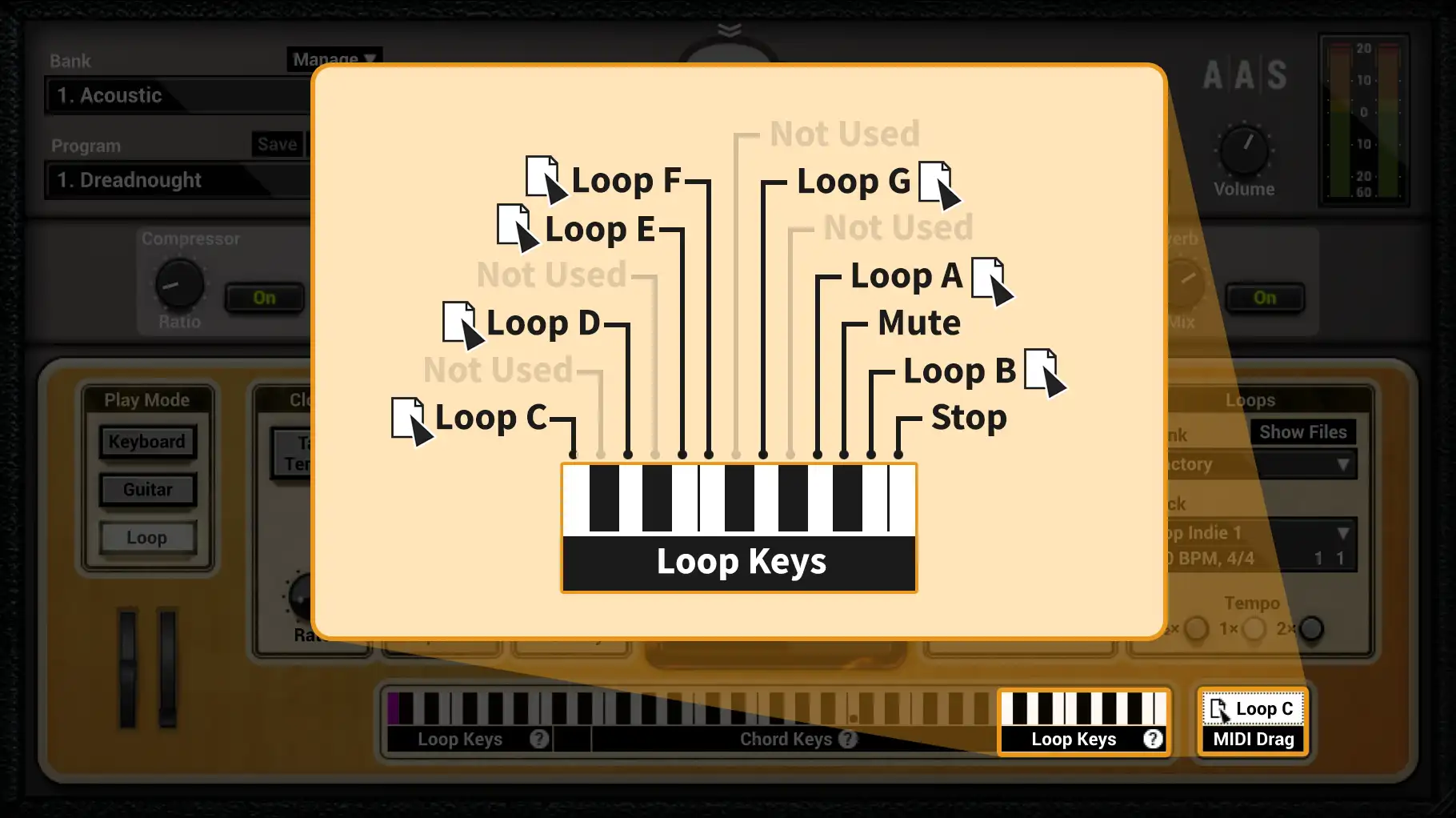 Strum GS‑2 loop keys