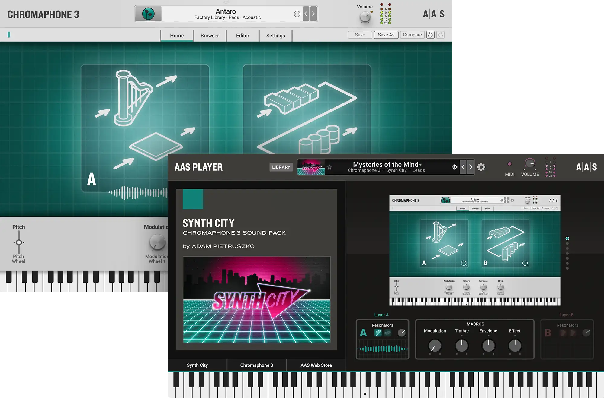 Synth City instruments