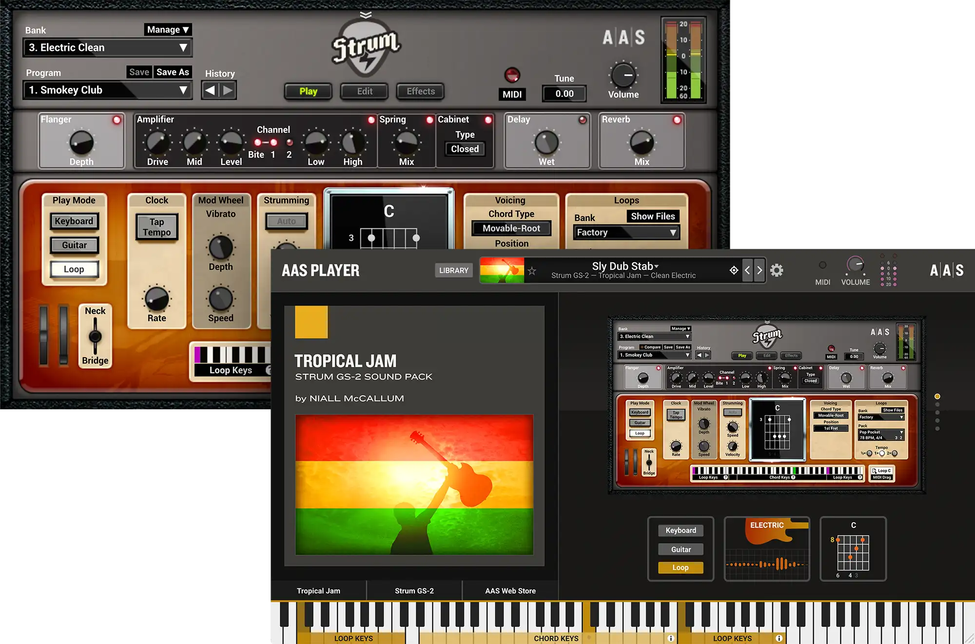 Tropical Jam instruments