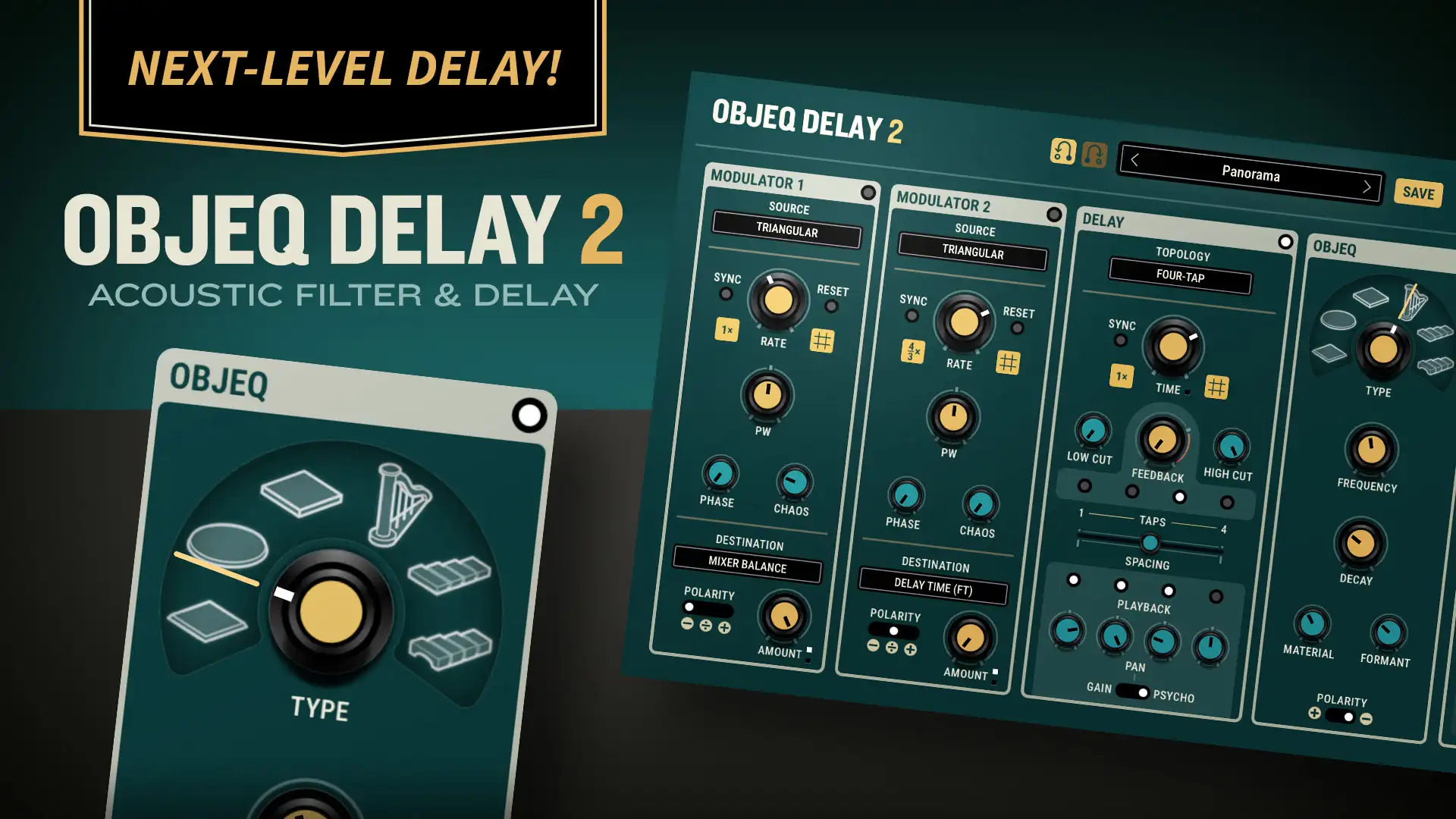Introducing the Objeq Delay 2 Acoustic & Filter Delay Plug-in