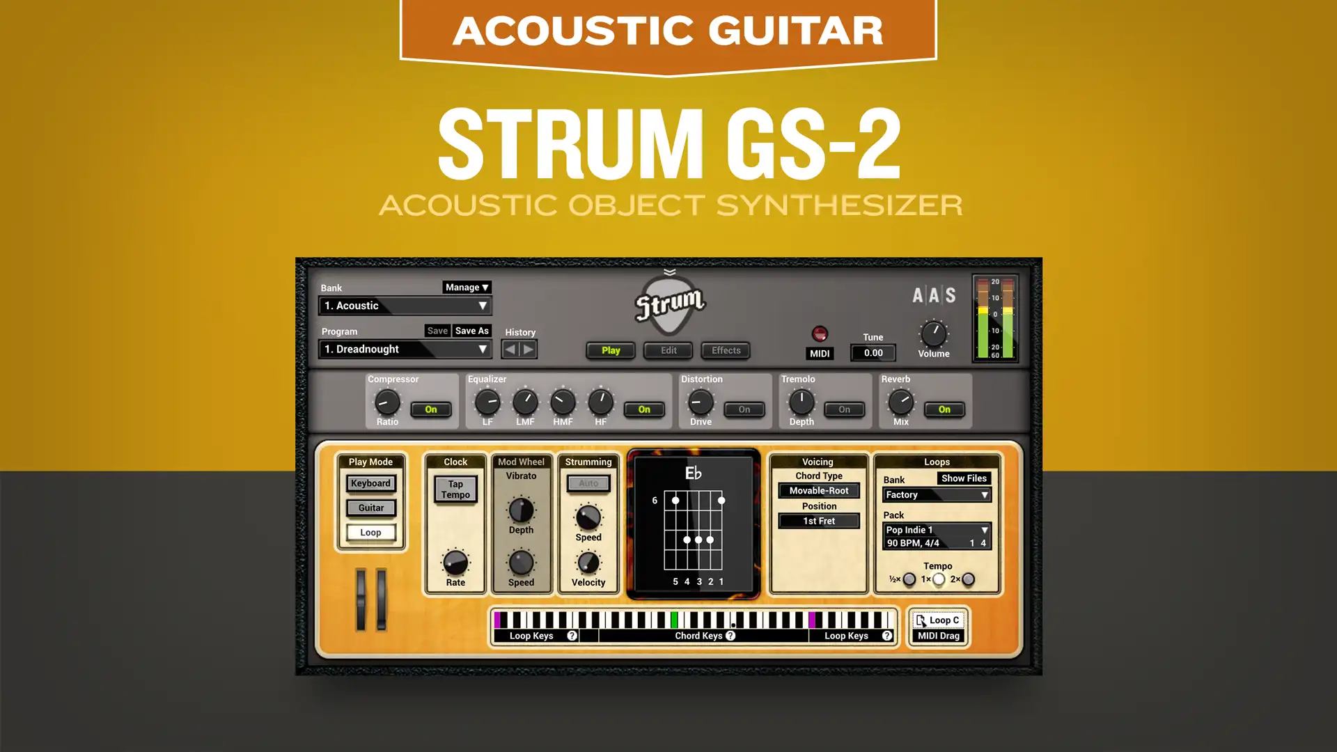 Presenting the acoustic side of the Strum GS-2 guitar plug-in VST AU AAX RTAS