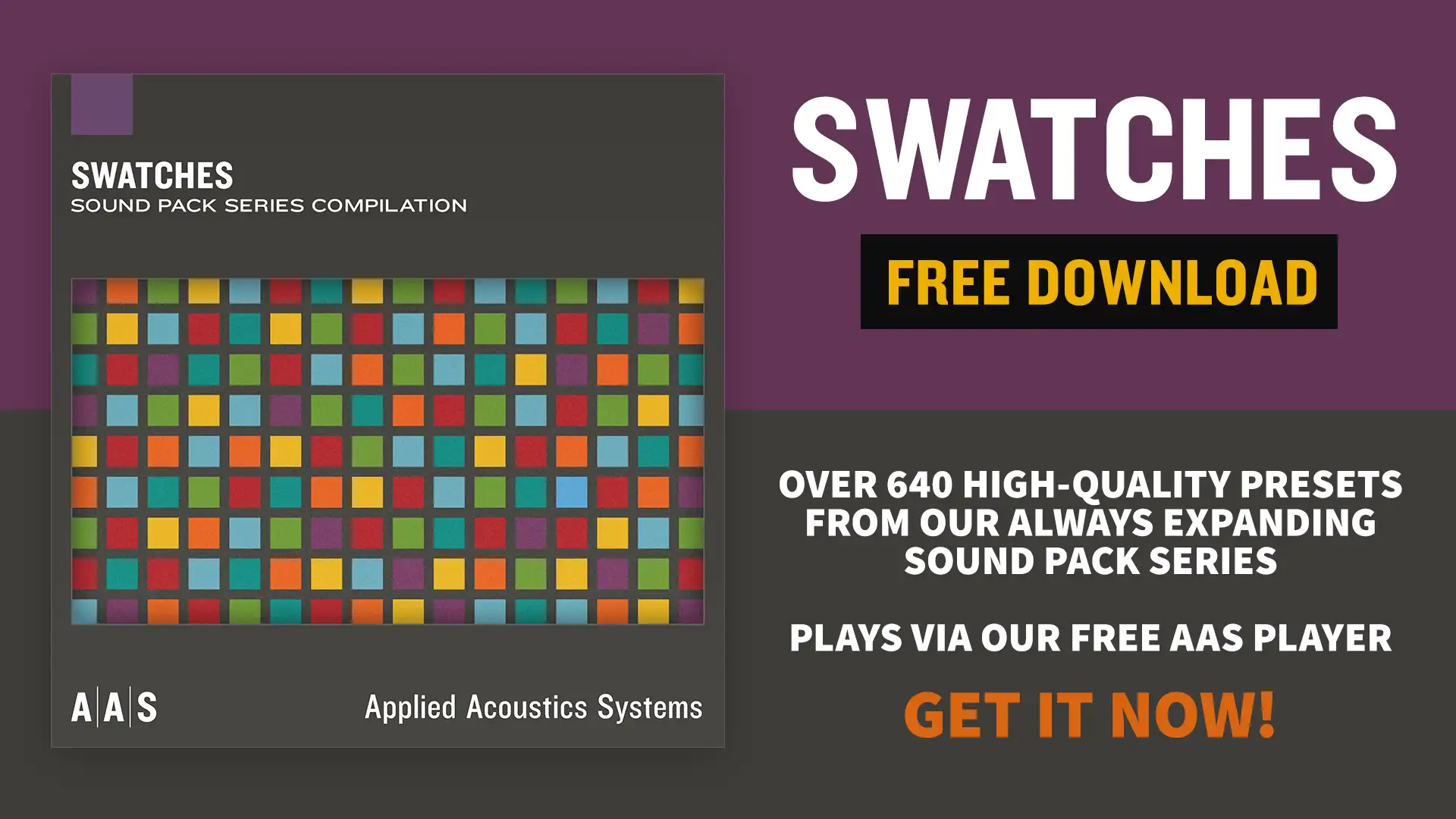 AAS Swatches—FREE PLUG-IN—Sound Pack Series compilation for the AAS Player