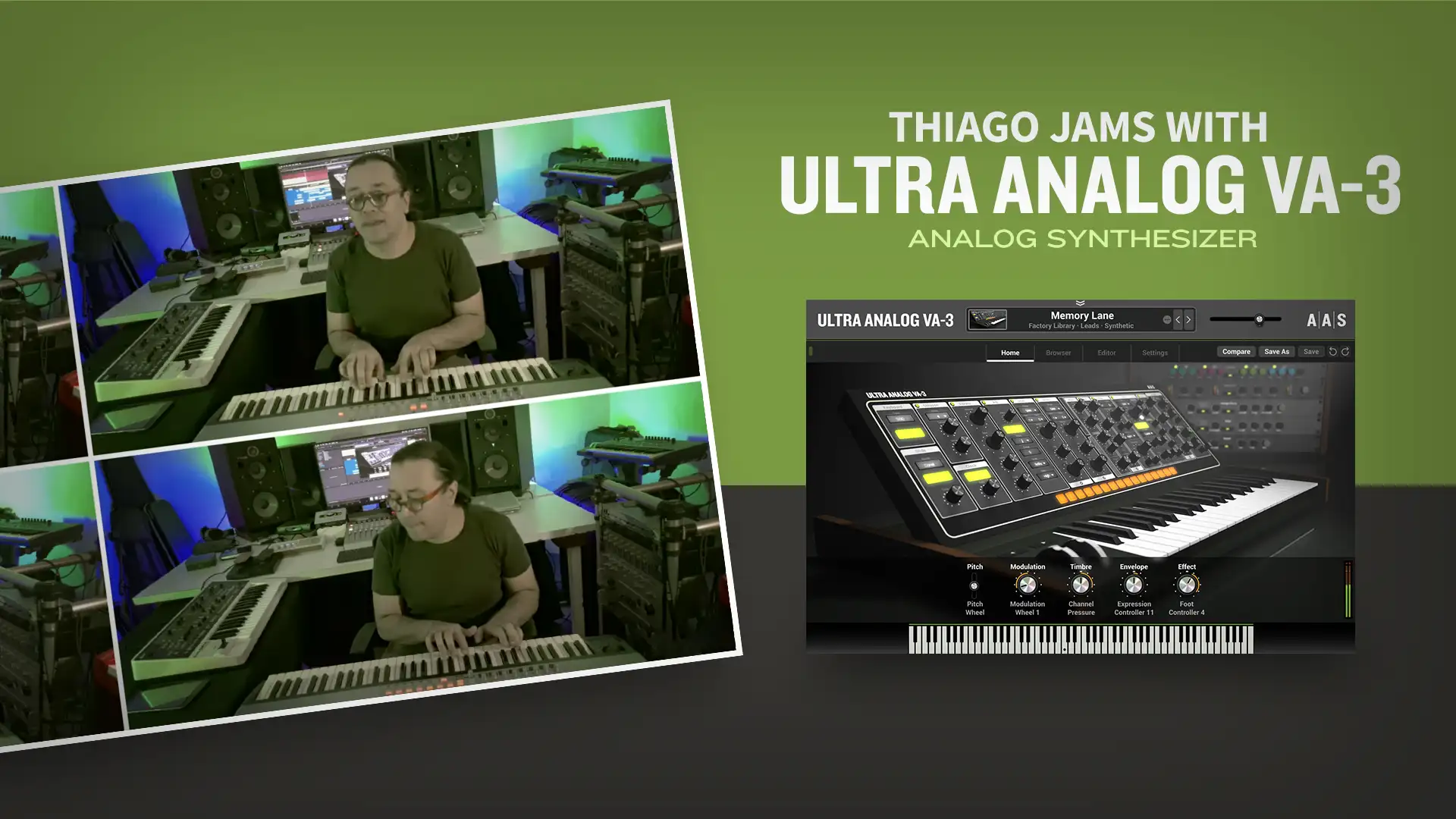 Glory—Thiago Pinheiro plays Ultra Analog VA-3—analog synthesizer plug-in—Part 1