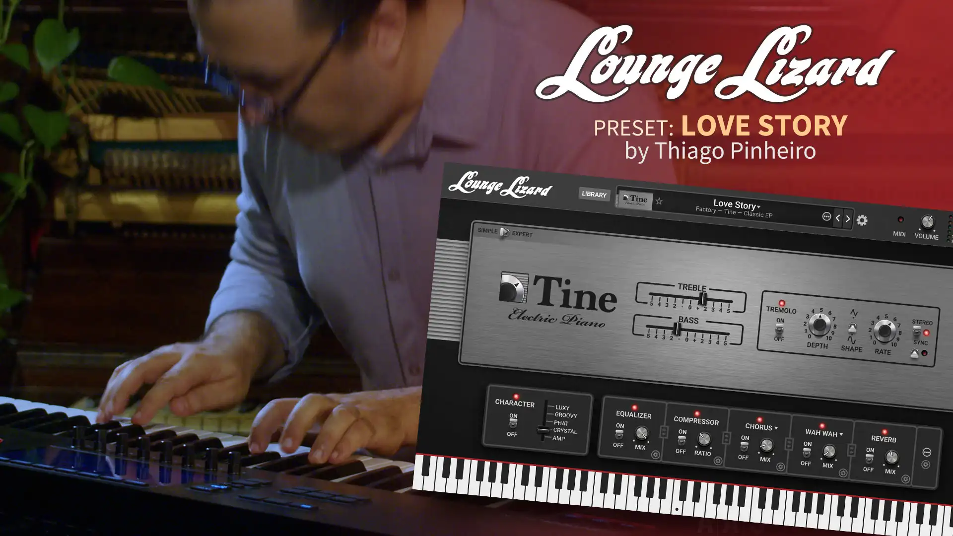 Love Story—Thiago Plays with the Brand New Lounge Lizard EP-5 Electric Piano