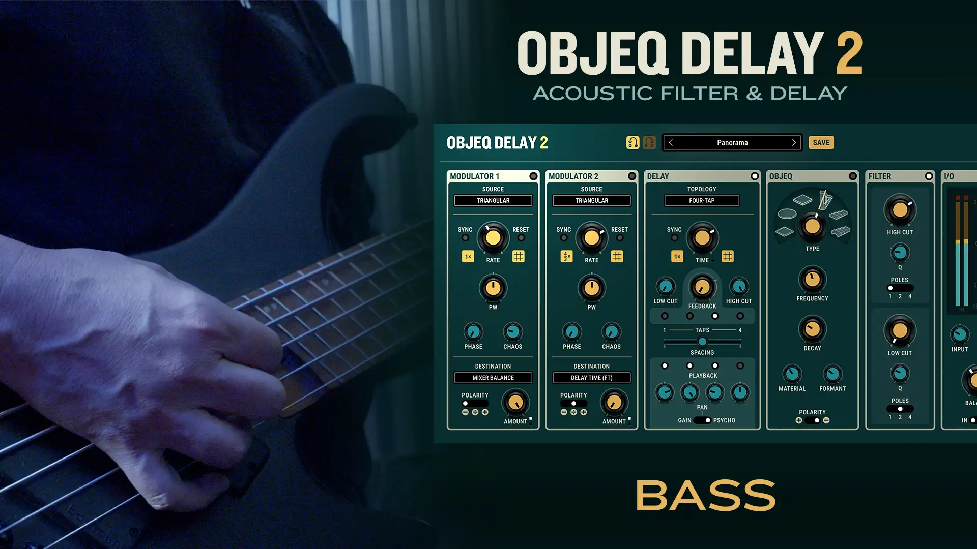 Objeq Delay 2 on Bass