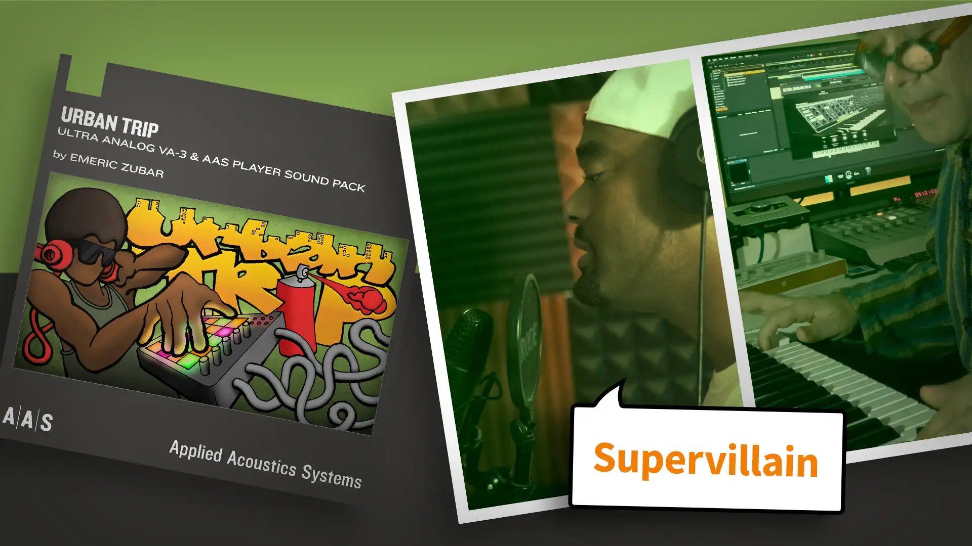 Supervillain—Thiago Pinheiro (feat. Feez) jams with Urban Trip for Ultra Analog VA-3