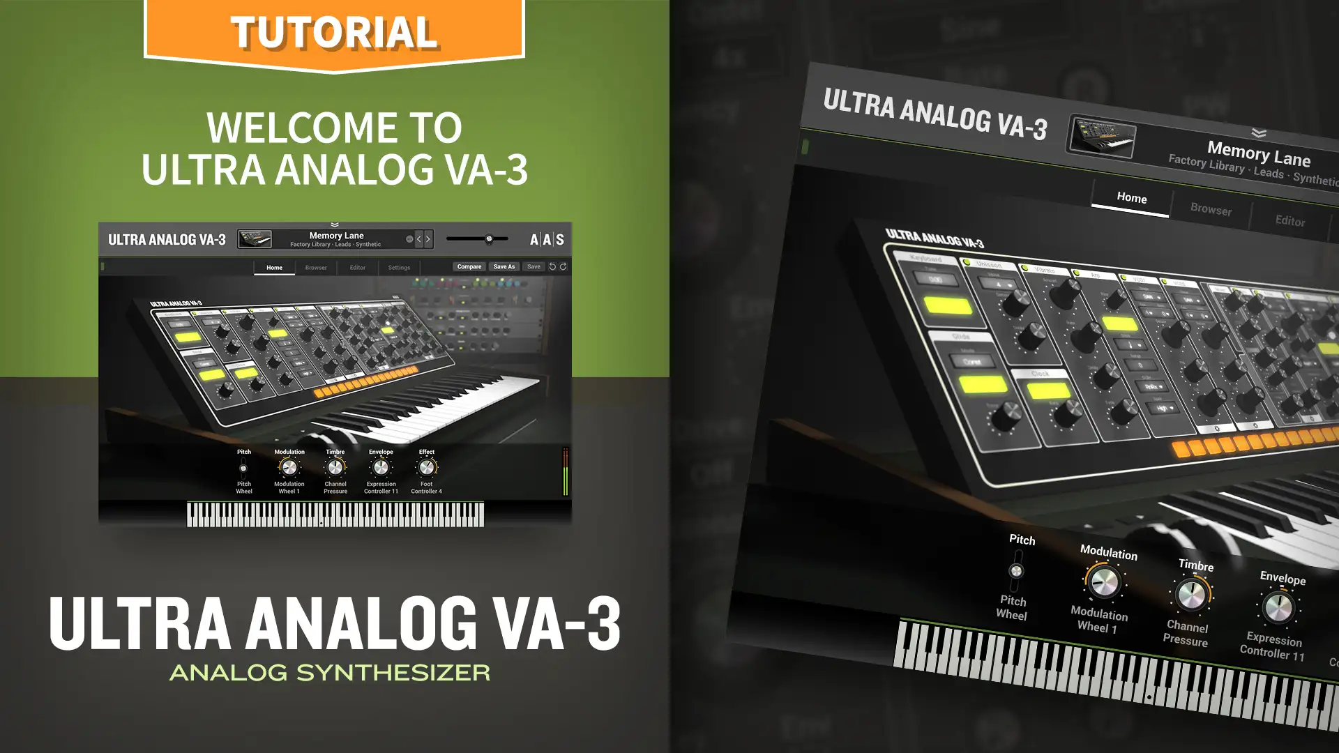 Welcome to the Ultra Analog VA-3 analog synthesizer plug-in