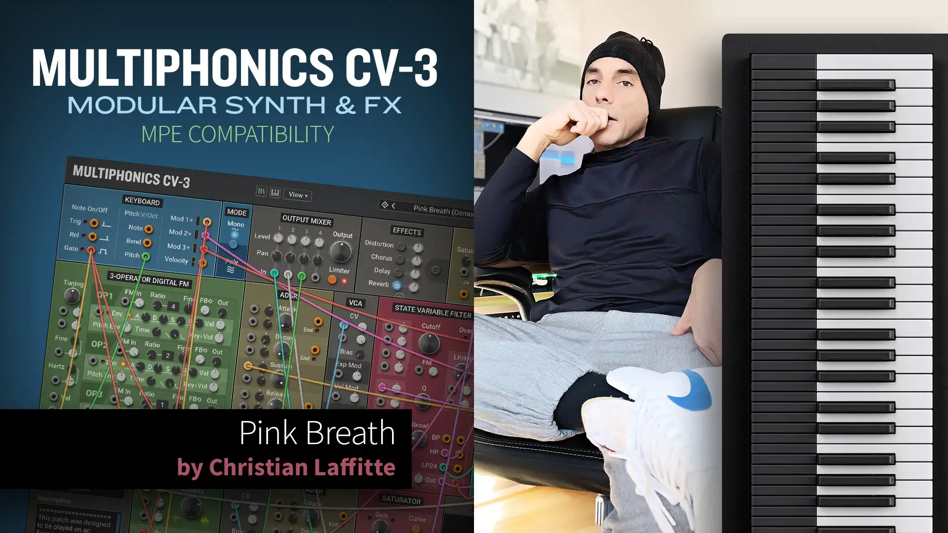 Pink Breath: Christian Laffitte Tests Multiphonics CV-3’s MPE with Osmose