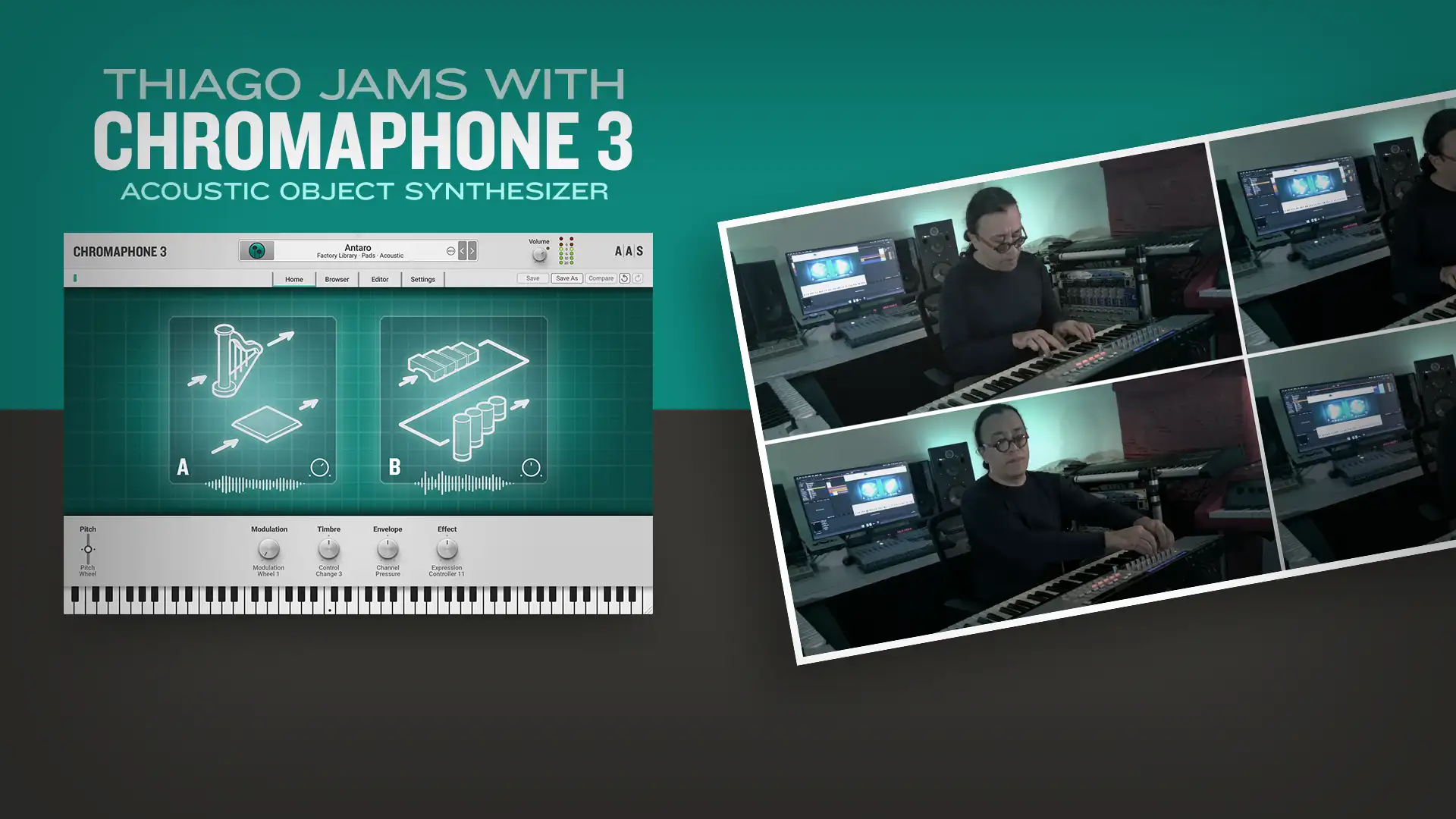 The Restless Alchemist—Thiago Pinheiro jams with Chromaphone 3