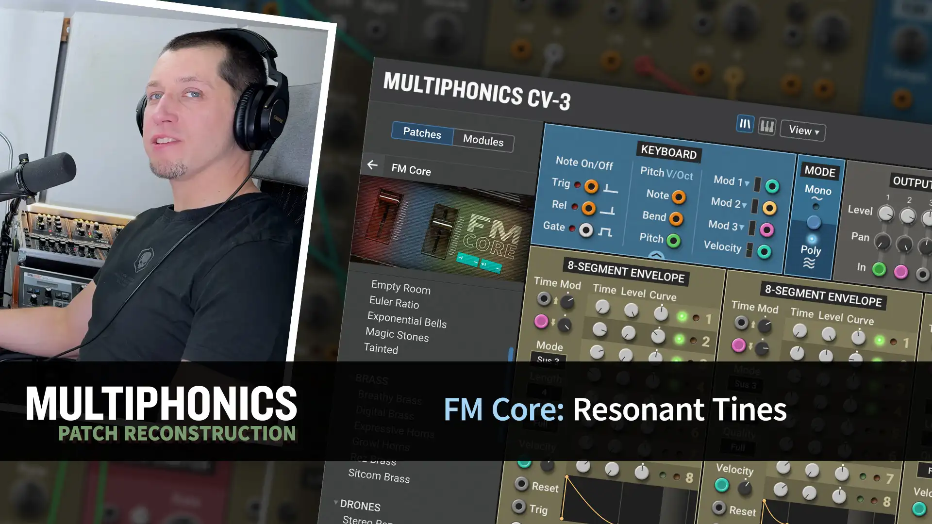 Multiphonics CV-3 FM Core Patch Reconstruction with Adam—Resonant Tines