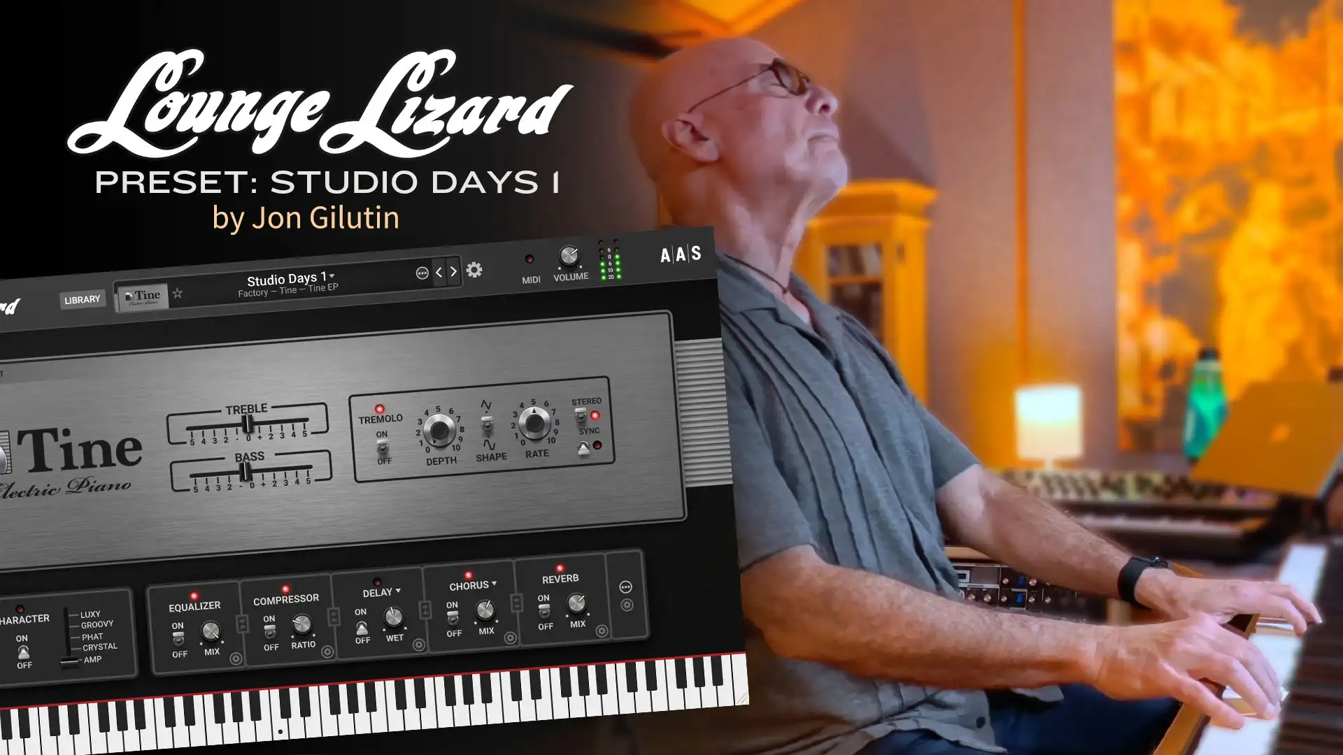 Studio Days 1—Jon Gilutin Plays with the Brand New Lounge Lizard EP-5 Electric Piano